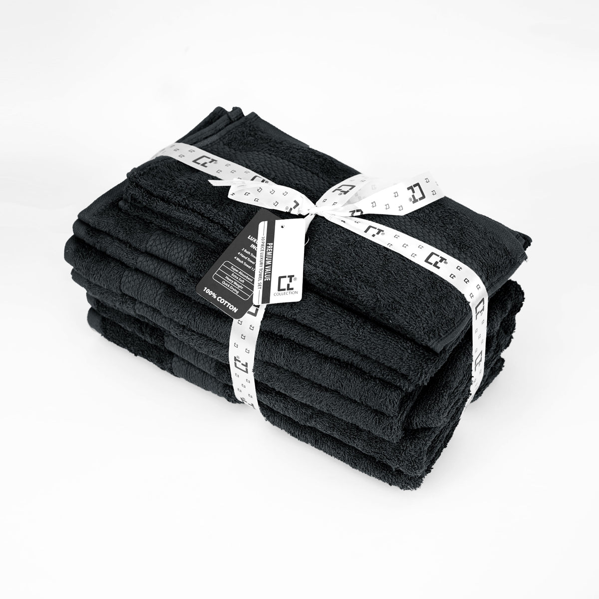 100% Cotton 10x Towel Set Bale Normal Towels Bale