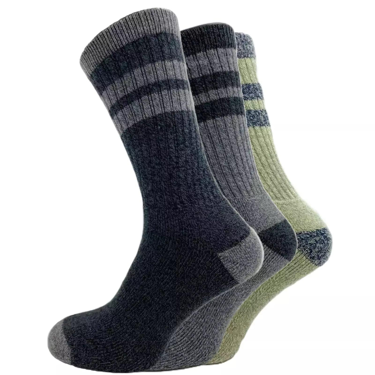 3 Pairs Pack Assorted Everyday Socks