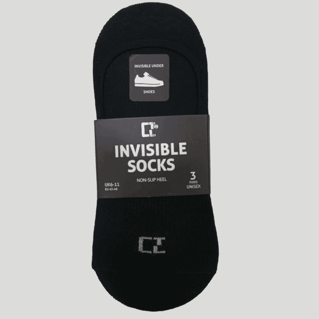 3 Pairs Unisex Footie Invisible Trainer Socks Non Slip Heel - CTL MANCHESTER