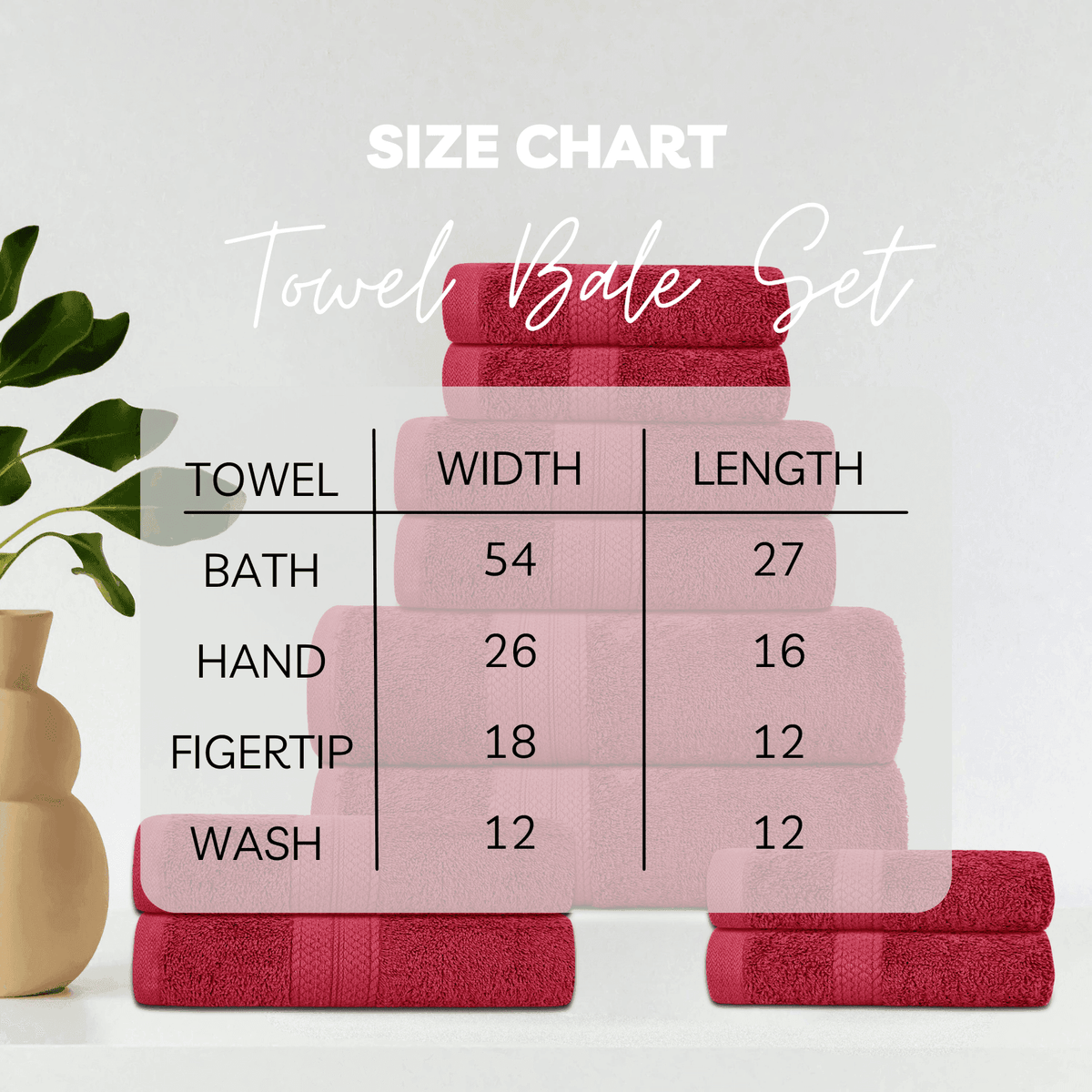 10X Luxury 100% Cotton 500 GSM Towel Bale Set - CTL MANCHESTER