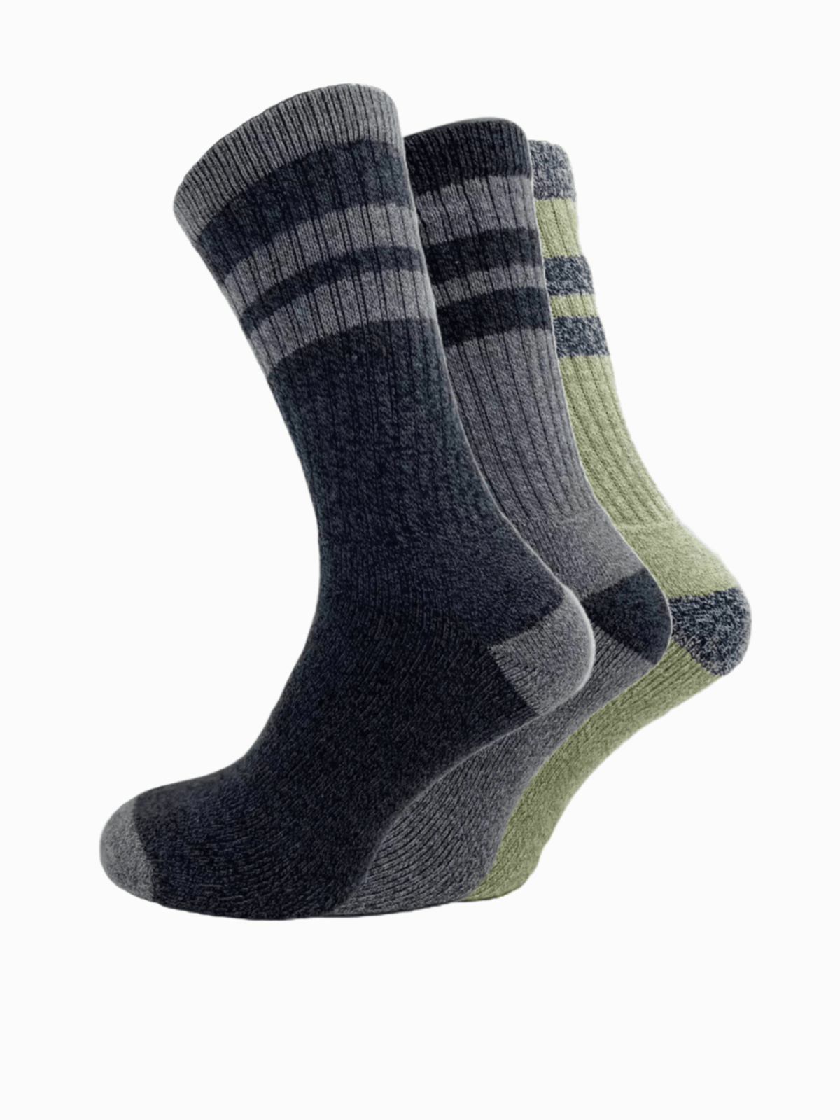 3 Pairs Pack Assorted Everyday Socks