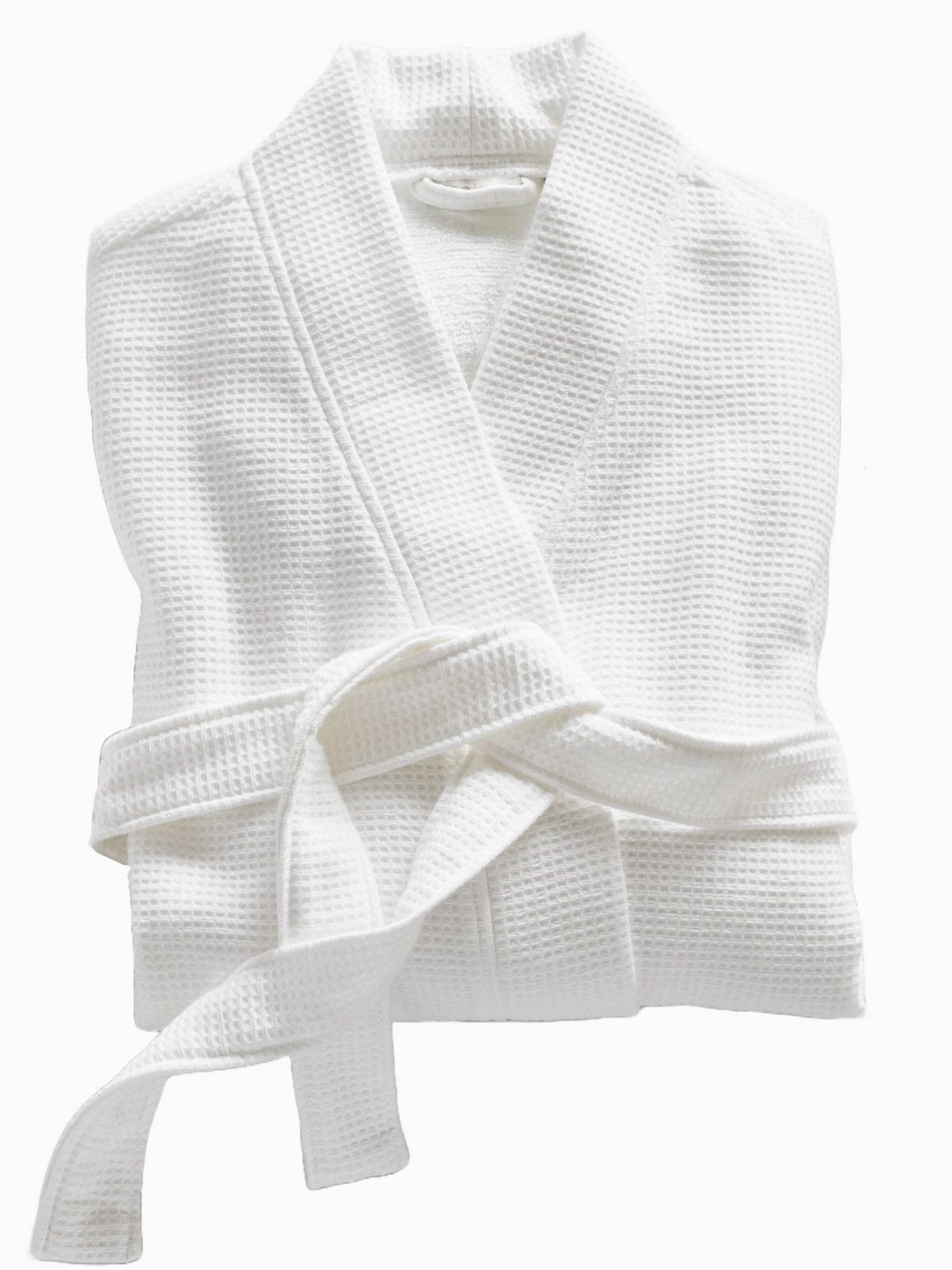 Luxury Shawl Collar Waffle Terry Bathrobe Dressing Gown