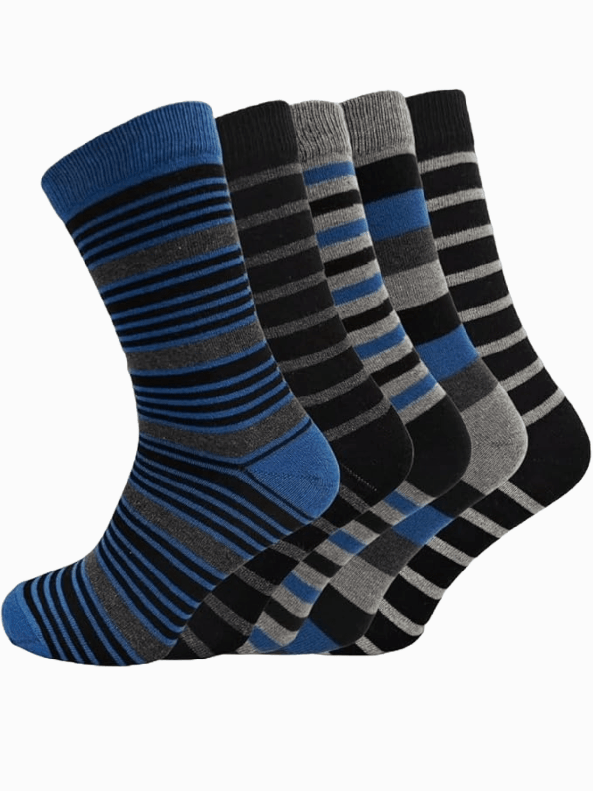 5 Pairs Men&#39;s Crew Socks Dress Formal Assorted 6-11