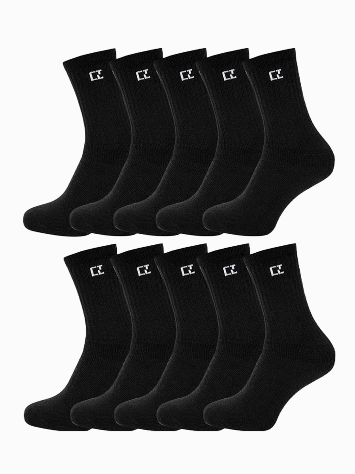 5 Pairs Unisex Sport Socks Cushion Sole Sport Socks