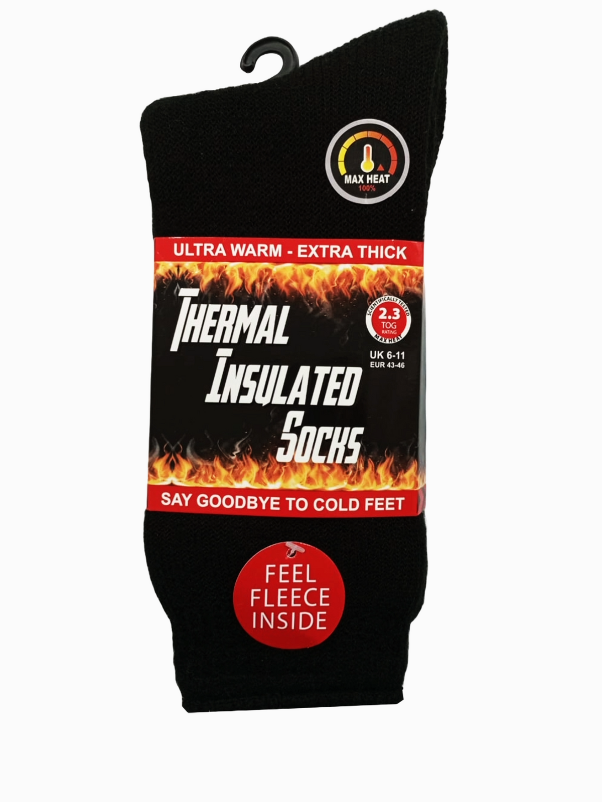 Warm Fleece Brushed Thermal Insulated Socks 6-11