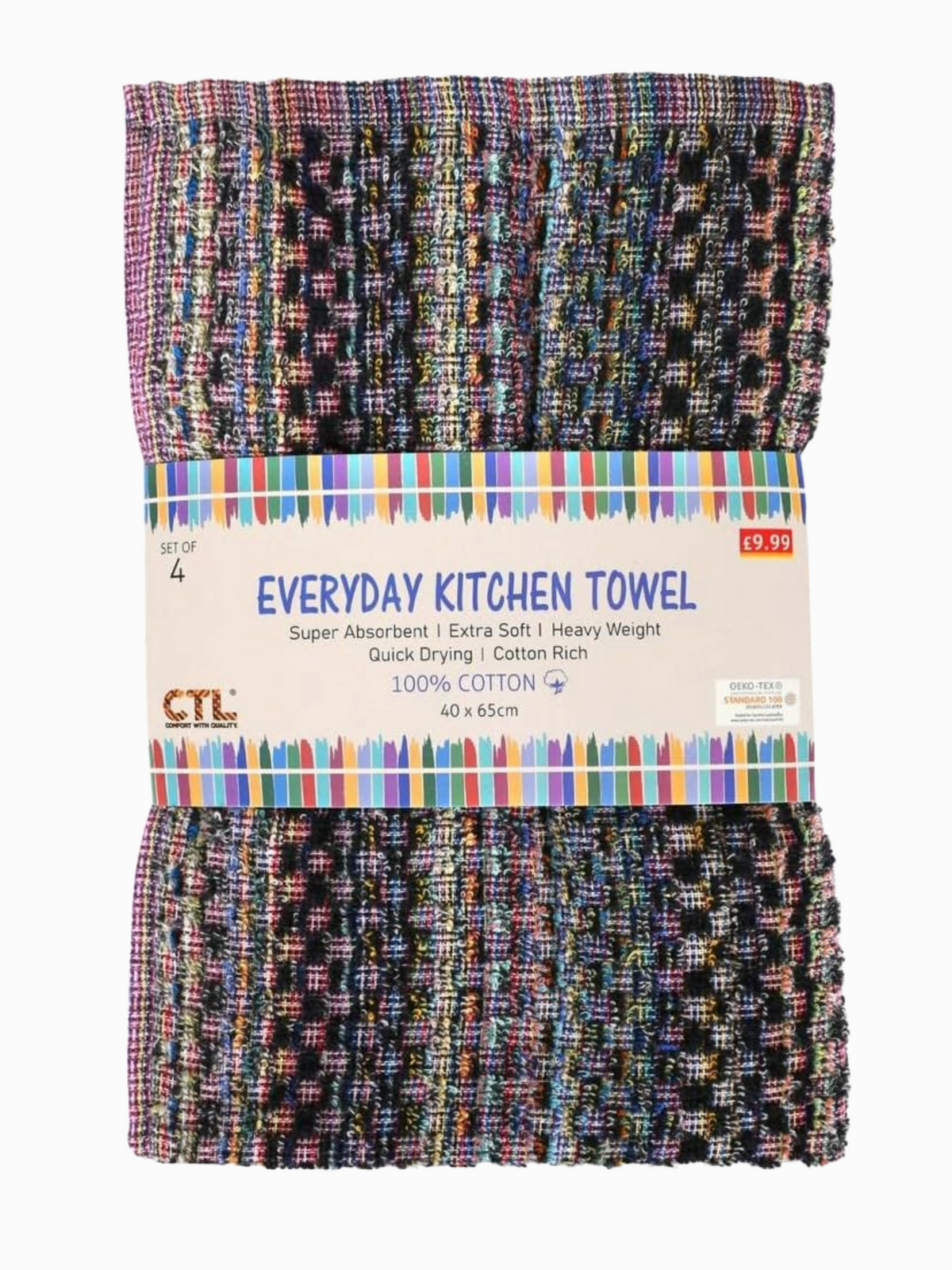 12x Multi-Colors 100% Cotton Jumbo Terry Tea Kitchen Towel